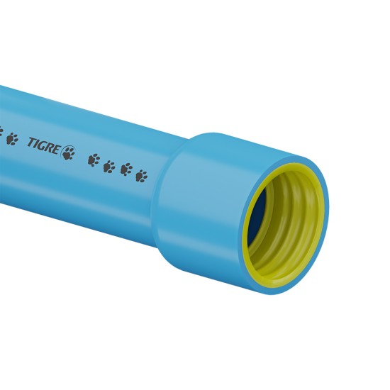 TUBO AZUL 3" PN80 TIGRE - KIT 40 UNIDADES