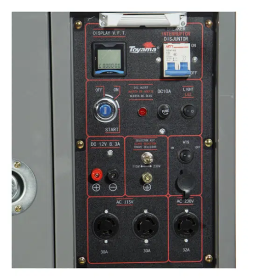 GERADOR TOYAMA DIESEL - TDG8500SLEXP - MONOFÁSICO