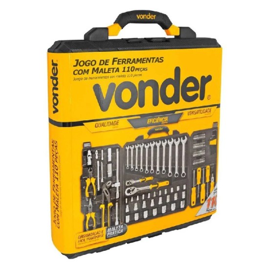 JOGO DE FERRAMENTAS VONDER - 110 PÇS