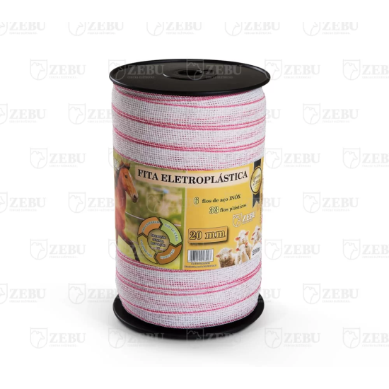 FITA ELETROPLASTICA 20mm ZEBU - 10m