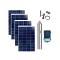 BOMBA SUBMERSA SOLAR PARA POÇO 500W COM 4 PLACAS 3P-48V ZM
