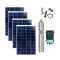 BOMBA SUBMERSA SOLAR PARA POÇO 500W  COM 3 PLACAS 3P-48V ZM