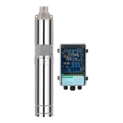 BOMBA SUBMERSA SOLAR PARA POÇO 500W  COM 3 PLACAS 3P-48V ZM